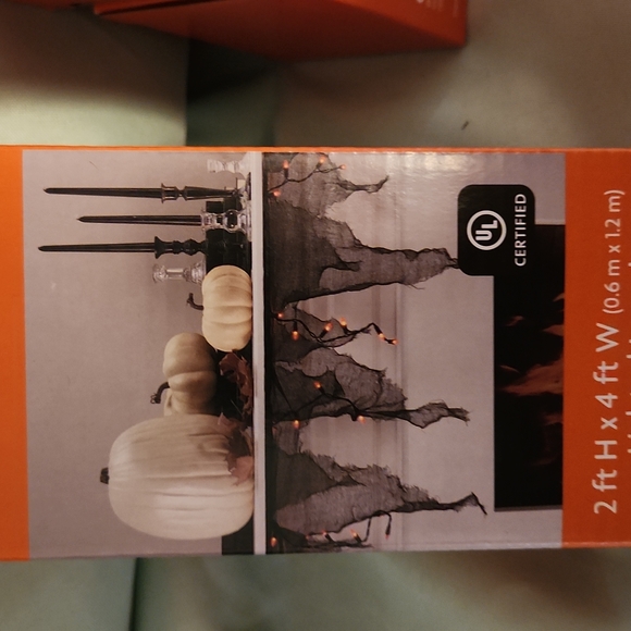 Black Gauze Drape Lights 2ct - Picture 1 of 10